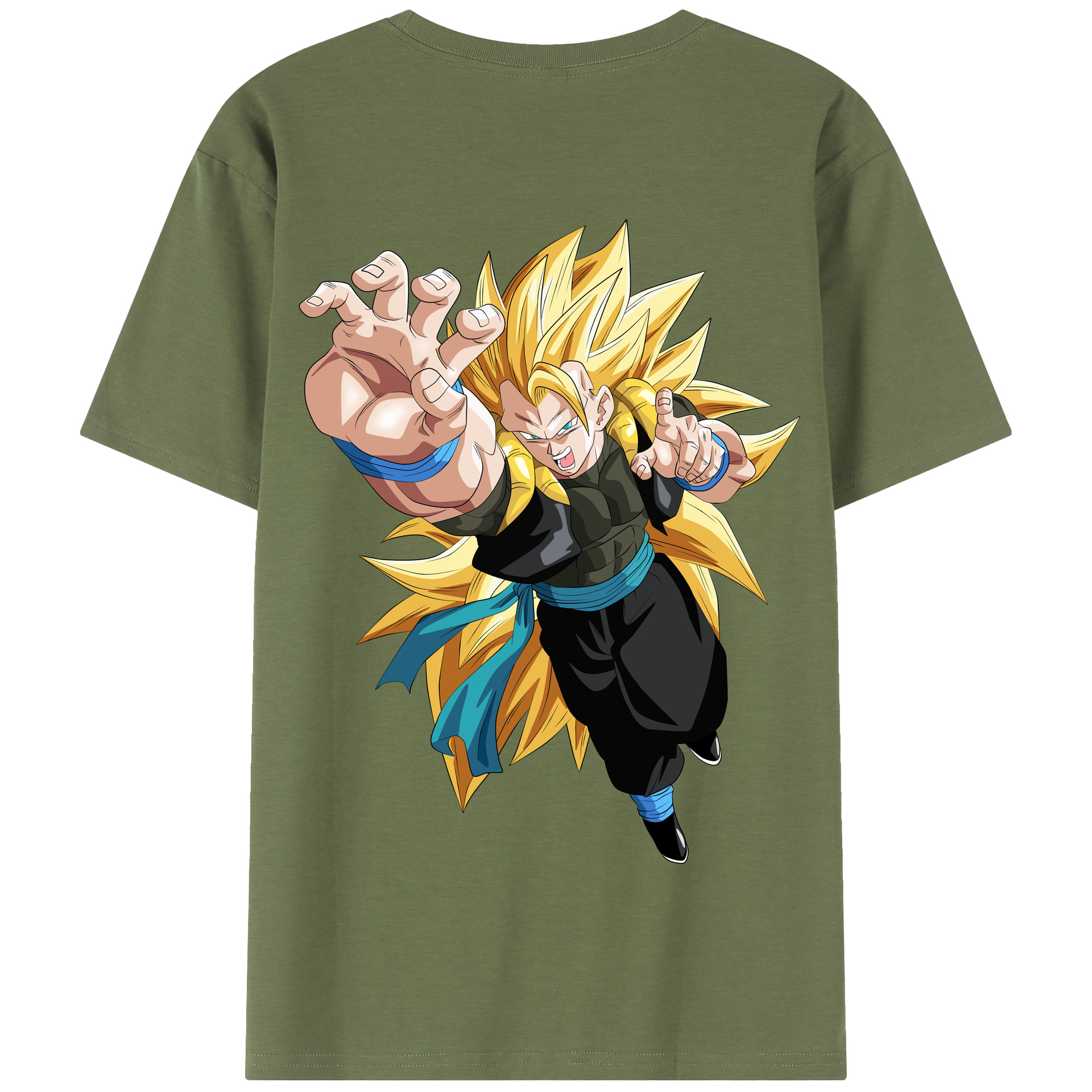 （画像用） ドラゴンボール ベジータ四世（Bejīta Yonsei）DRAGON BALL Vegeta IV 綿100％半袖Tシャツ（背面プリント）